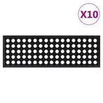 vidaXL Trapmatten 10 st 25x75 cm rubber, Verzenden, Nieuw