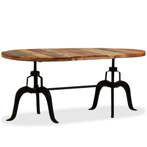 viool Vreemdeling verwijzen ② vidaXL Eettafel 180 cm massief gerecycled hout en staal — Tables | Tables  à manger — 2ememain