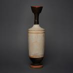 Grec antique mycénien Poterie Lécythe à fond blanc. Vers 420