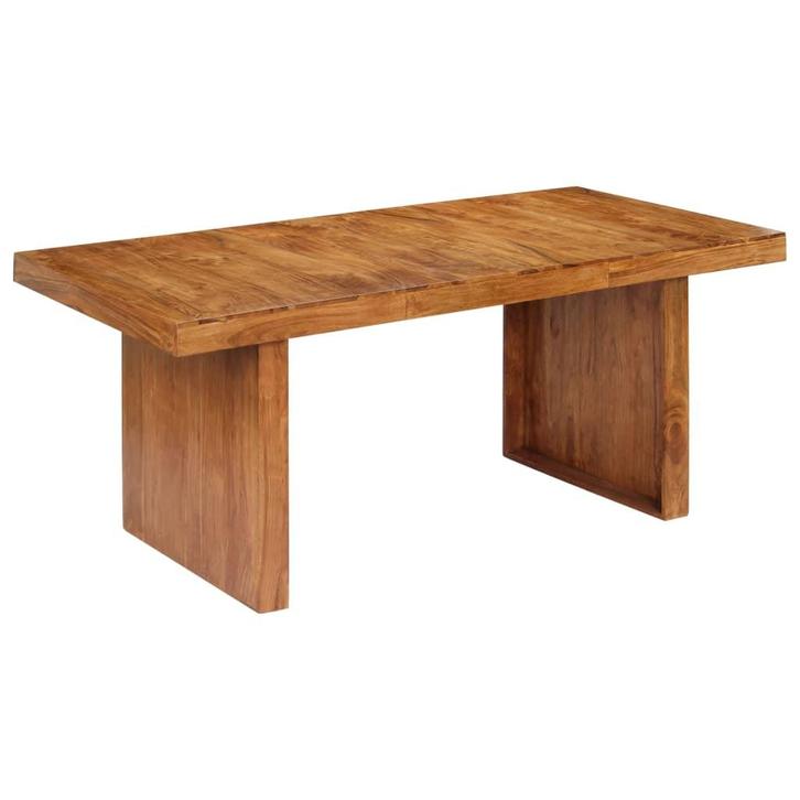 vidaXL Eettafel 180x90x75 cm massief acaciahout, Huis en Inrichting, Tafels | Eettafels, Nieuw, Verzenden