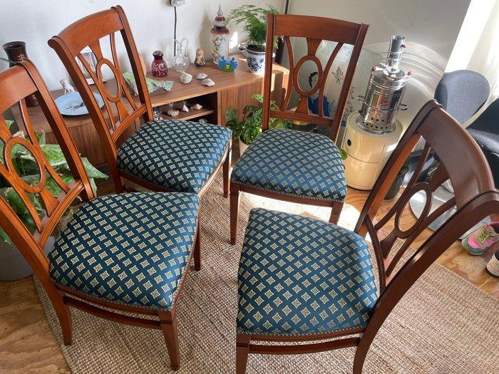 Eetkamerstoel (4) - Hout, Textiel, Antiek en Kunst, Curiosa en Brocante