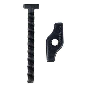 WENTEX® SET Frame Wing Nut M8 and Hammer Head Bolt Zwart