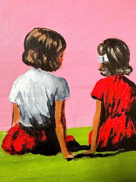 Tetiana Liakhovchuk - « Little Women», Antiek en Kunst, Kunst | Schilderijen | Modern