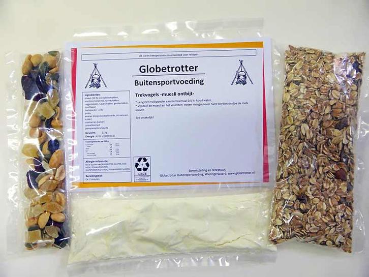 Trekvogels - muesli ontbijt - Globetrotter, Diversen, Levensmiddelen, Verzenden