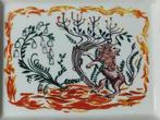 Dior - A charming large French porcelain ashtray, designed
