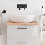 vidaXL Wastafelblad 60x60x(2-4) cm behandeld massief hout, Huis en Inrichting, Keuken | Keukenelementen, Verzenden, Nieuw