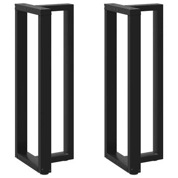 vidaXL Bartafelpoten 2 st T-vormig 50x35x(110-111) cm staal, Verzenden