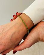 Armband - 18 karaat Geel goud - Tsavorite, Handtassen en Accessoires, Armbanden, Nieuw