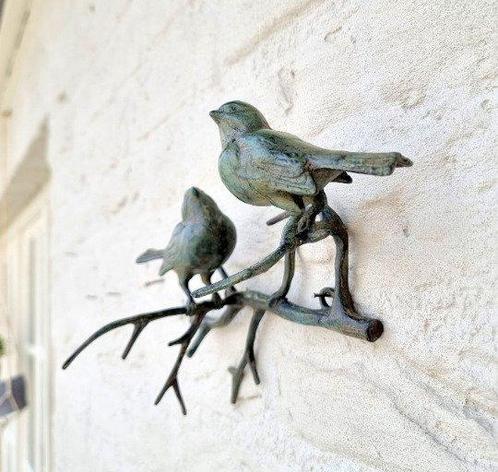 Figurine - Vogeltjes op een tak - Bronze, Antiek en Kunst, Kunst | Designobjecten