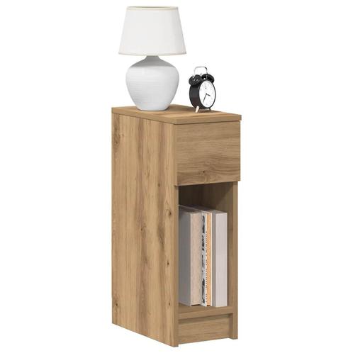 vidaXL Nachtkastjes 2 st met lade 20x36x60 cm artisanaal, Huis en Inrichting, Slaapkamer | Nachtkastjes, Nieuw, Verzenden