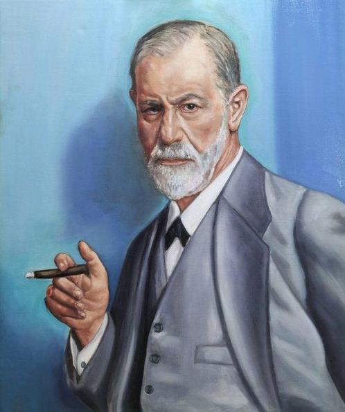 Veronica Cantero Yáñez - Portrait of Sigmund Freud, Antiek en Kunst, Kunst | Schilderijen | Modern