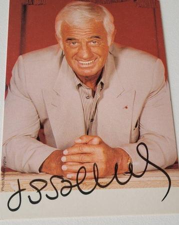 French Actor - Jean Paul Belmondo - Autograph, Photo With