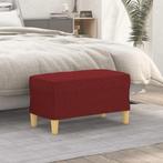 vidaXL Bankje 70x35x41 cm stof wijnrood, Huis en Inrichting, Verzenden, Nieuw