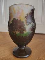 Daum Frères - Vaas - Glas - Vaas met landschap, Antiek en Kunst, Antiek | Glaswerk en Kristal