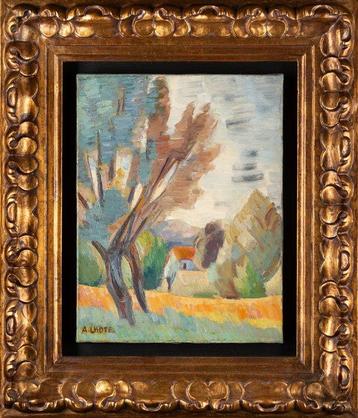 André Lhote (1885–1962) - Les Saules au toit rouge
