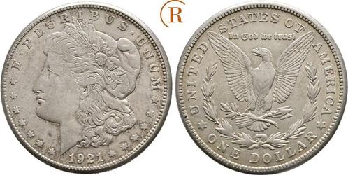 Dollar 1921 Usa: (MuntenenBankbiljetten-Wereldmunten), Postzegels en Munten, Munten | Amerika, Verzenden