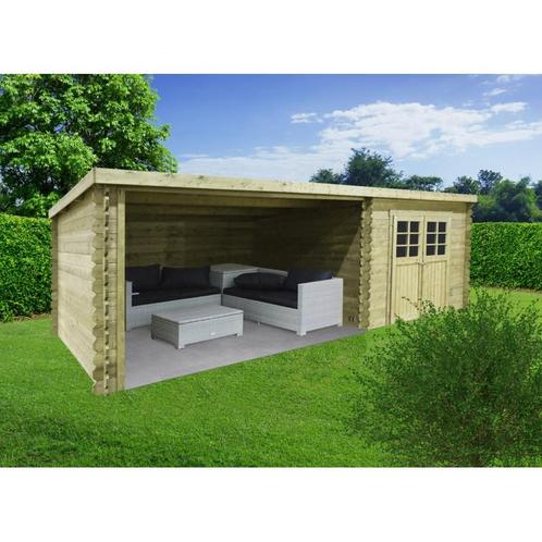 Tuinhuis in hout - modern rohan geimpregneerd 2980 + 3644 x, Tuin en Terras, Tuinhuizen, Nieuw