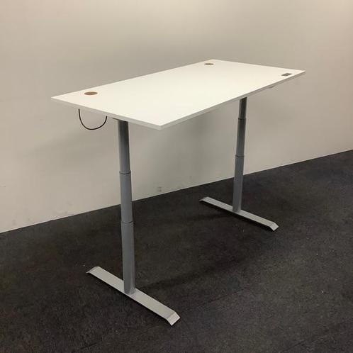 Tweedehands zit-sta elektrisch bureau 160x80 cm,, Huis en Inrichting, Bureaus, Stabureau, Gebruikt, Elektrisch