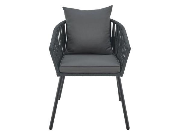 Veiling - Touwstoelen - Set van 2 - Donkergrijs, Tuin en Terras, Tuinstoelen