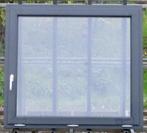 pvc raam , chassis , kipraam 128 x 116 zwargrijs ral 7021, Doe-het-zelf en Bouw, Nieuw, Kunststof, Raamkozijn, Ophalen of Verzenden