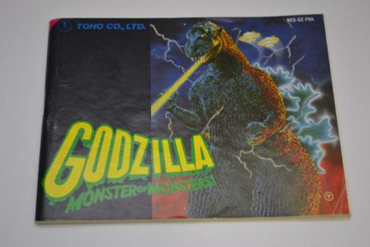 Godzilla - Monster Of Monsters (NES FRA MANUAL), Games en Spelcomputers, Spelcomputers | Nintendo Consoles | Accessoires