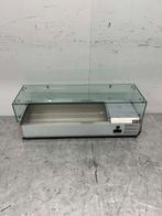 HCB Vitrine en acier inoxydable Vitrine réfrigérée on-top, Articles professionnels, Verzenden