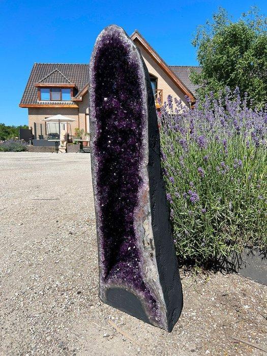 amethist Geode - Hoogte: 100 cm - Breedte: 20 cm- 80 kg -, Verzamelen, Mineralen en Fossielen