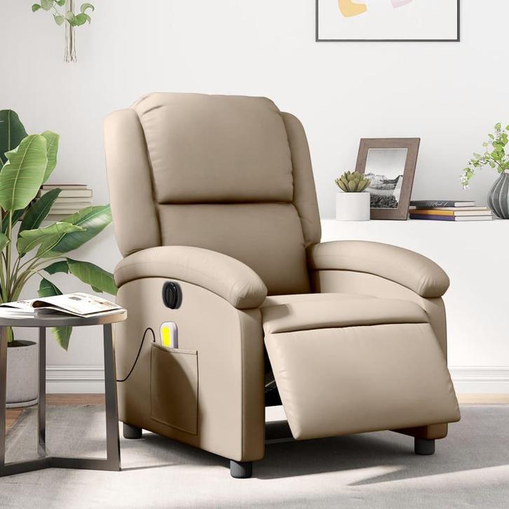 vidaXL Massagestoel verstelbaar elektrisch kunstleer, Huis en Inrichting, Fauteuils, Nieuw, Verzenden