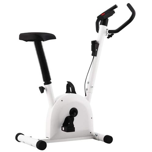 vidaXL Hometrainer met bandweerstand wit, Sport en Fitness, Fitnessapparatuur, Nieuw, Verzenden