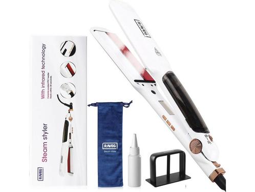 Stoom Stijltang stoomstijltang 3.0 - RAVEG, Handtassen en Accessoires, Uiterlijk | Haarverzorging, Zo goed als nieuw, Verzenden