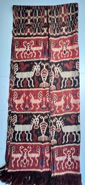 Textile - 268 cm - 152 cm - Ikat ancien de Sumba