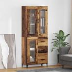 vidaXL Highboard met lade Oud Hout 69,5 x 34 x 180 cm, Huis en Inrichting, Kasten | Dressoirs, Verzenden, Nieuw
