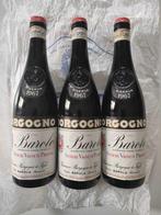 1967 Giacomo Borgogno - Barolo Riserva - 3 Flessen (0.72L), Verzamelen, Nieuw