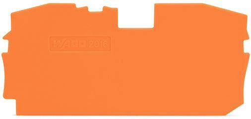 Wago Fin Et Plaque Intermédiaire 1mm Orange - 2016-1292 [10, Doe-het-zelf en Bouw, Elektriciteit en Kabels, Verzenden