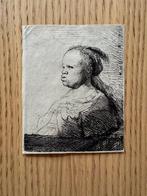 Rembrandt Van Rijn (1606-1669) - The White Negress, 1630, Antiek en Kunst