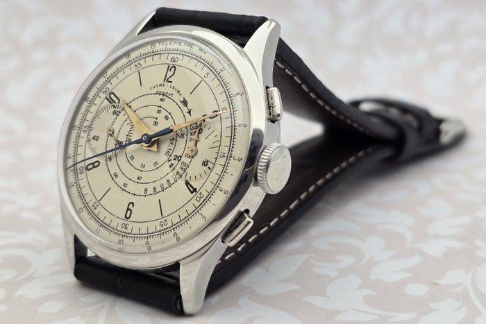 Chronographe Suisse - Favre-Leuba - Cal. Landeron 48 -, Handtassen en Accessoires, Horloges | Heren