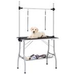 vidaXL Table de toilettage réglable de chiens avec 2, Animaux & Accessoires, Verzenden, Neuf