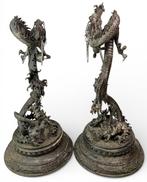 Set antieke drakenbeelden - Beeld Metaal - Japan