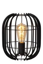 Lucide REDA - Tafellamp - Ø 22 cm - 1xE27 - Zwart, Verzenden, Nieuw