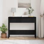 vidaXL Zwarte Eiken Console Tafel - 100x35x76.5 cm -, Verzenden, Nieuw