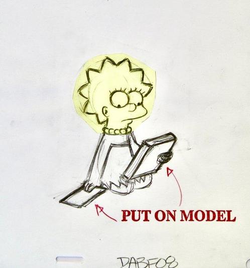 THE SIMPSONS  - Matt Groening - Dessin original de, Cd's en Dvd's, Dvd's | Tekenfilms en Animatie