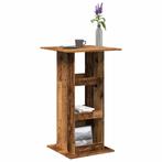 vidaXL Bartafel met opbergruimte 60x60x102 cm hout oud, Verzenden