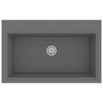 Moderne Keukenwasbak 79x50cm OP = OP, Slimme Deal!, Verzenden, Nieuw, Grijs, Graniet of Steen