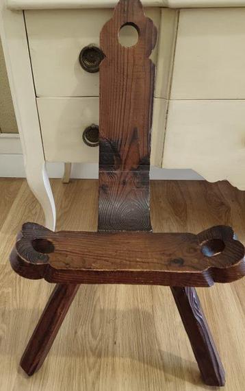 Chaise - Bois - Chaise daccouchement trépied
