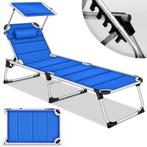 tillvex® Zonneligstoel met dak en hoofdkussen, tuinstoel, in, Tuin en Terras, Verzenden, Nieuw