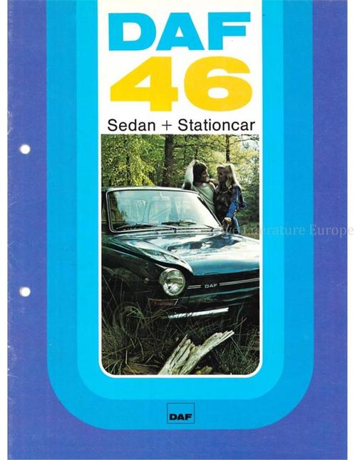 1974 DAF 46 SEDAN | STATIONCAR BROCHURE NEDERLANDS, Boeken, Auto's | Folders en Tijdschriften