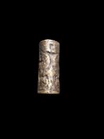 Mesopotamie , Bronze Lamassu Stone !!!! , Rare !!!! Cylinder