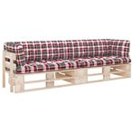 vidaXL Tweezitsbank pallet met kussens geïmpregneerd, Tuin en Terras, Tuinsets en Loungesets, Verzenden, Nieuw