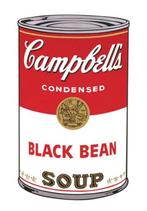 Andy Warhol - “Campbells Soup I, 1968 (black bean)”.