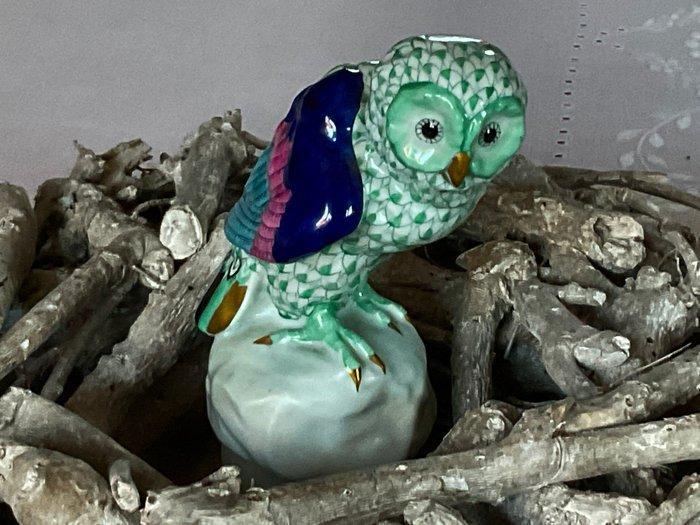 Herend - Beeldje - Fishnet owl - Porselein, Antiek en Kunst, Antiek | Glaswerk en Kristal